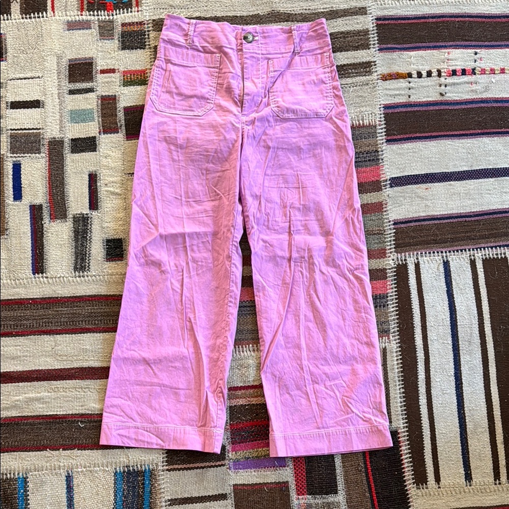Maeve Light Pink Wide-Leg Colette Pants
